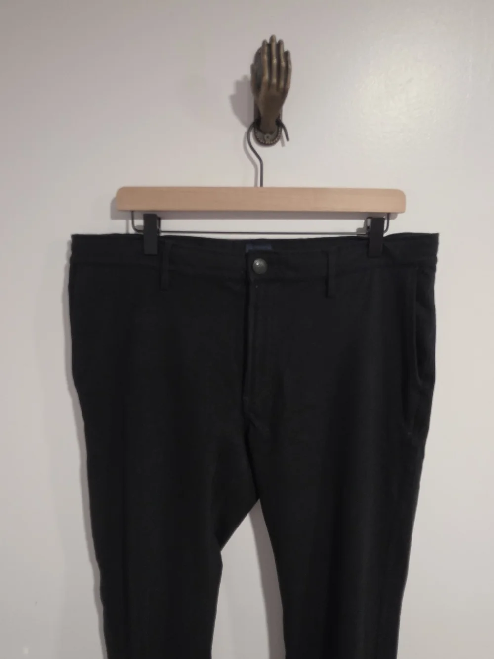 Good Man Brand Black Cotton Blend Forward 5-Pocket Flex Pro Jersey Pant Large